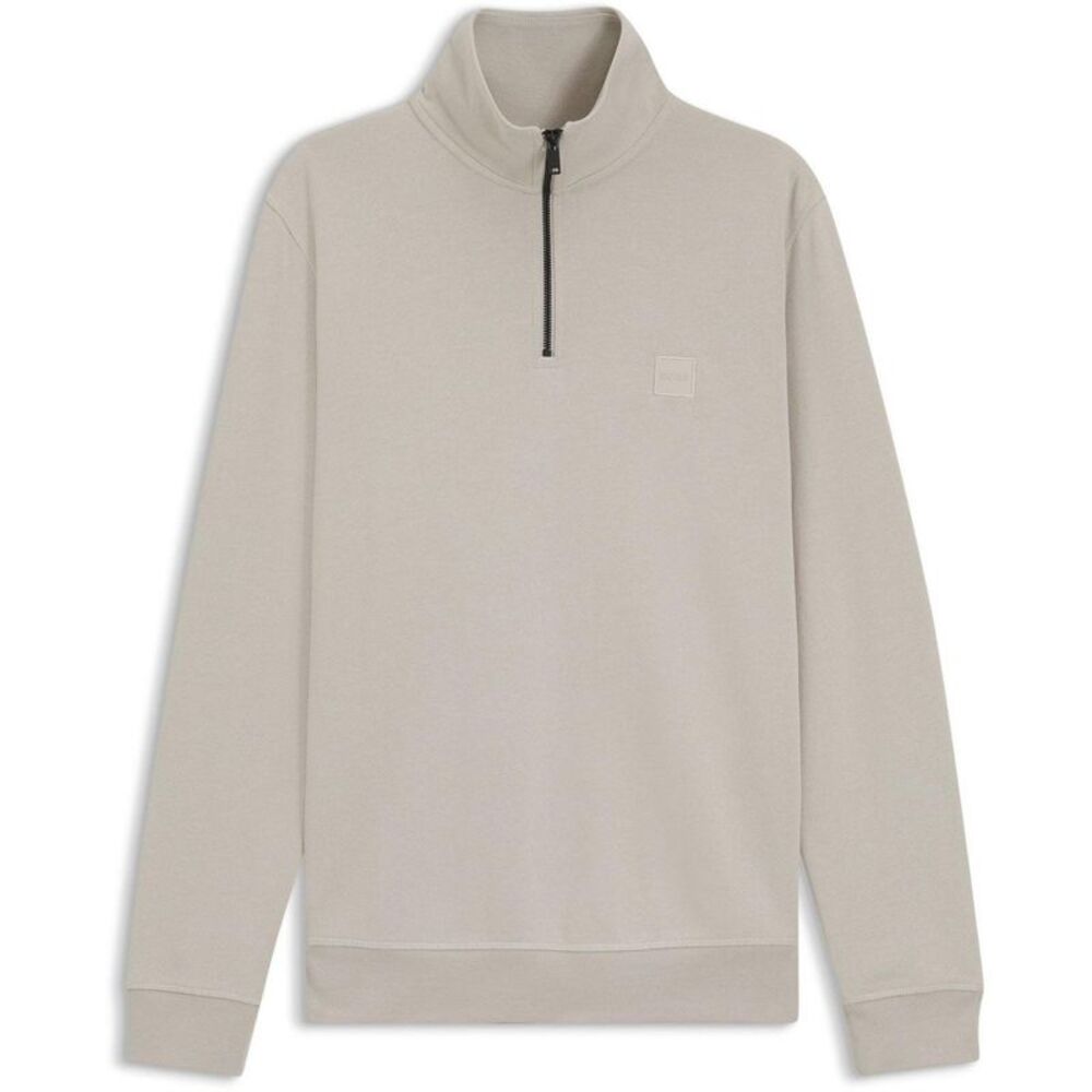 Boss Mens Zetrust Fleece Sweatshirt / Light Grey